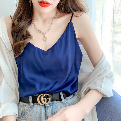 Maieu casual dama cu bretele subtiri – un model curat