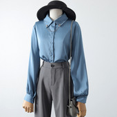 Új modell női ing klasszikus gallérral