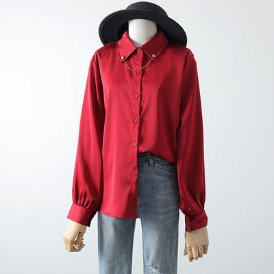 Új modell női ing klasszikus gallérral