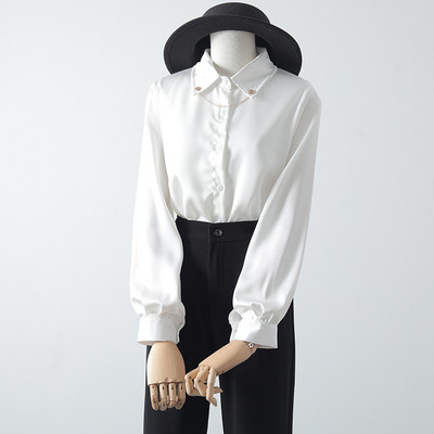 Új modell női ing klasszikus gallérral