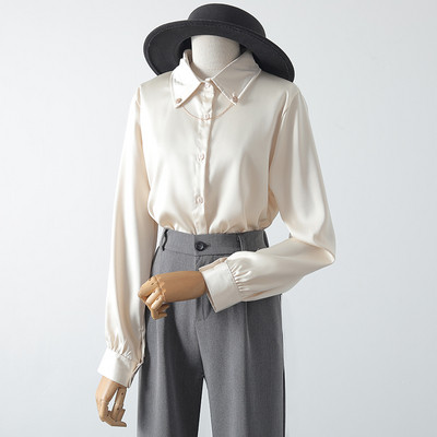 Új modell női ing klasszikus gallérral