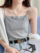 T-krekls ar mežģīnēm un plānām lencītēm vairākās krāsās