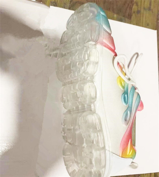 Női színes tornacipő ÚJ modell fűzővel és vastag átlátszó talppal