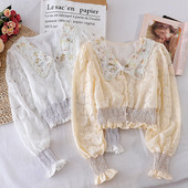 Retro pärlkraega naiste särk