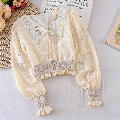 Retro pärlkraega naiste särk