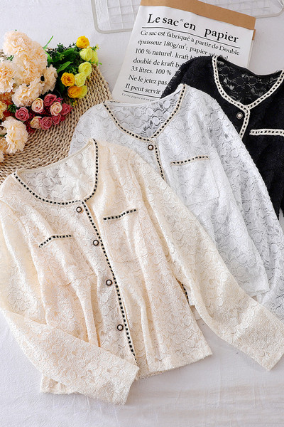 Retro csipke ing gombokkal