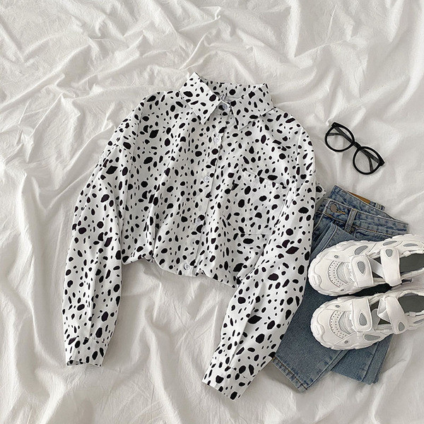 Új modell női ing hosszú ujjal és gombokkal