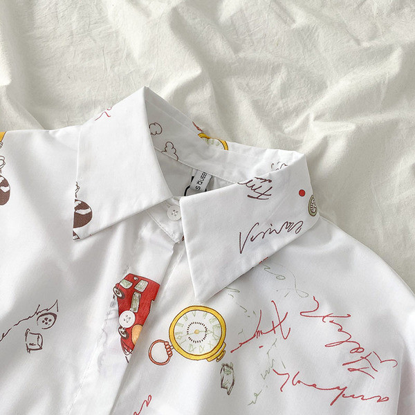 Modern női ing klasszikus gallérral és hosszú ujjal