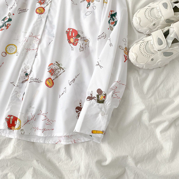 Modern női ing klasszikus gallérral és hosszú ujjal