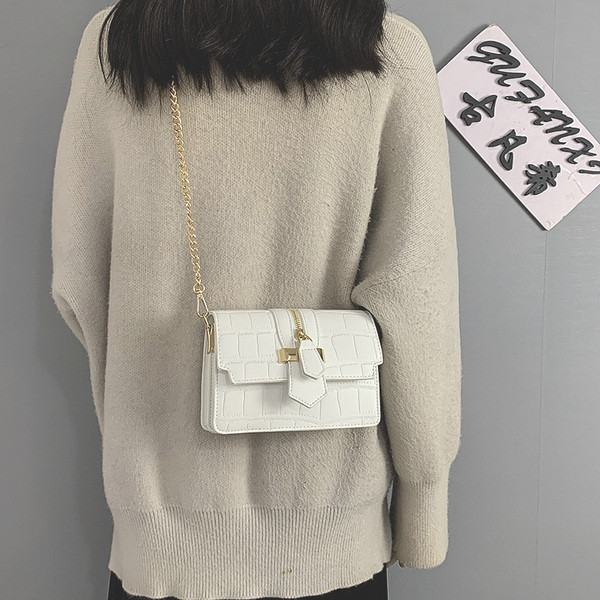 Stiilne pika metallist sangaga ökonahast naistekott