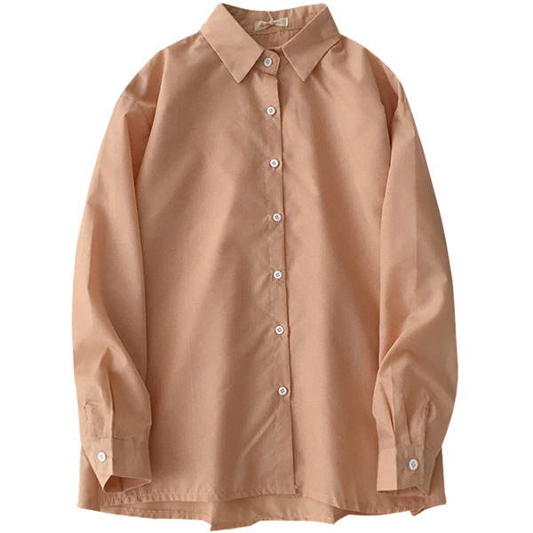 Klassikalise krae ja pikkade varrukatega naiste särk