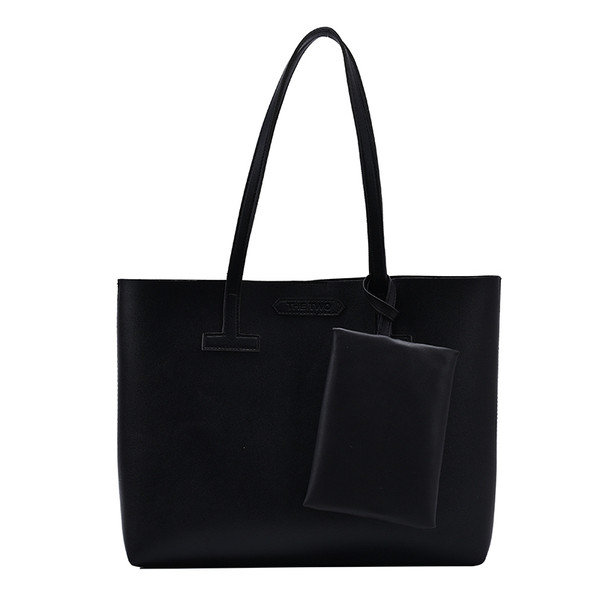 Öko-nahast lühikese sangaga naiste igapäevakott - puhas mudel