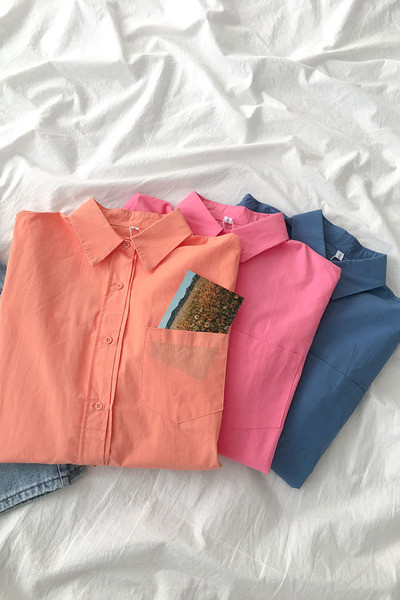 Női alkalmi ing széles, hosszú ujjú modell