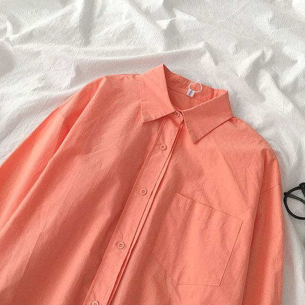 Női alkalmi ing széles, hosszú ujjú modell