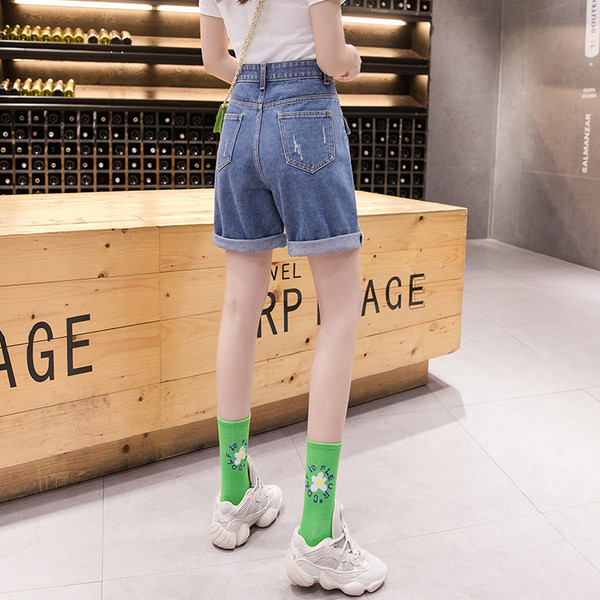 Naiste vabaajapüksid 3/4 pikkusega kõrge vöökohaga