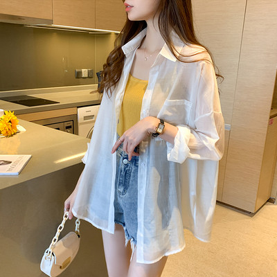 Γυναικείο casual πουκάμισο φαρδύ μοντέλο με κλασικό γιακά