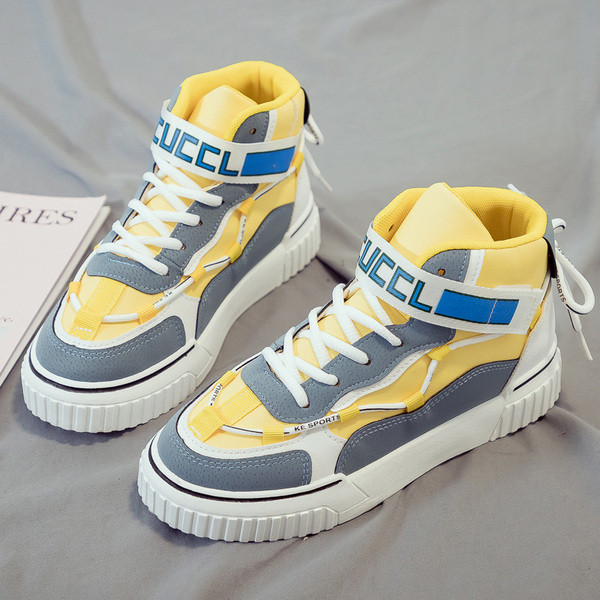 ΝΕΟ μοντέλο μοντέρνα γυναικεία αθλητικά παπούτσια με λουράκια βελκρό και χρωματικό σχέδιο σε δύο μοντέλα