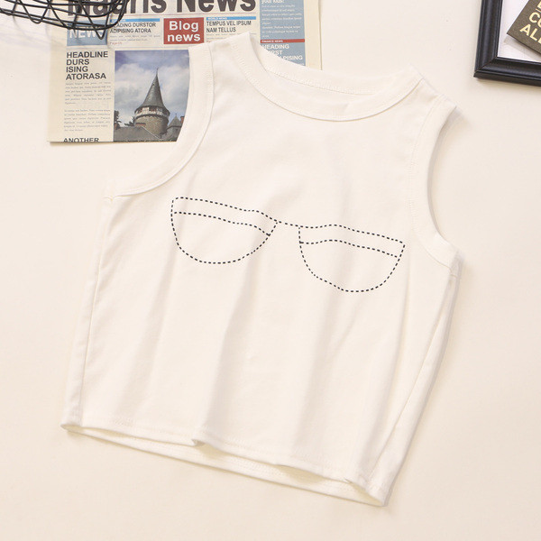 Laiade rihmade ja aplikatsiooniga igapäevane naiste topp