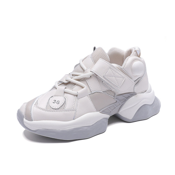 Casual γυναικεία αθλητικά παπούτσια με velcro και κορδόνια