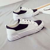 ΝΕΟ μοντέλο γυναικεία casual αθλητικά παπούτσια με κορδόνια και λευκή σόλα