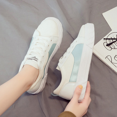 ΝΕΟ μοντέλο γυναικεία casual αθλητικά παπούτσια με κορδόνια και λευκή σόλα