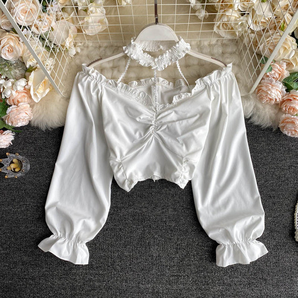 Modern női ing csipke elemekkel