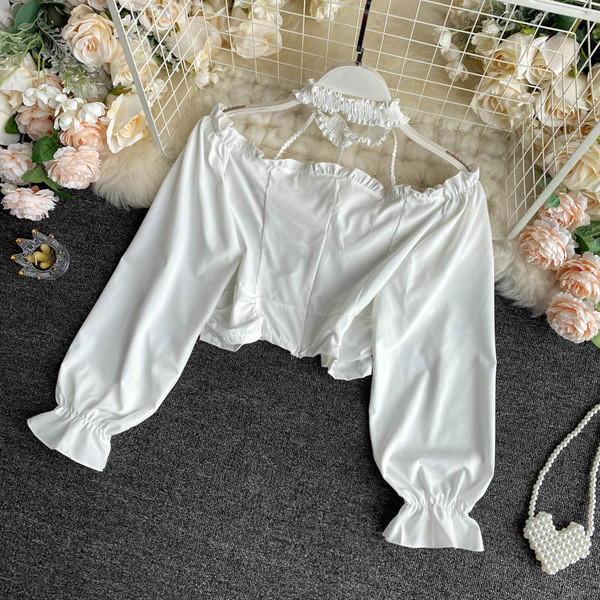 Modern női ing csipke elemekkel