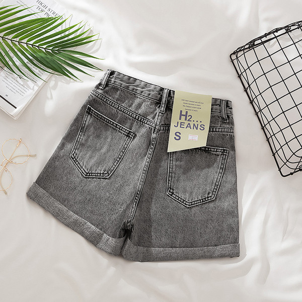 Σορτς τζιν  με ψηλή μέση και μεγέθη έως 5XL
