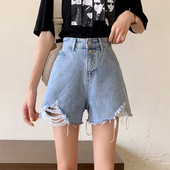 Σορτς τζιν με σκισμένα μοτίβα και μεγέθη έως 5XL