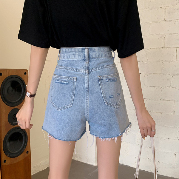 Σορτς τζιν με σκισμένα μοτίβα και μεγέθη έως 5XL