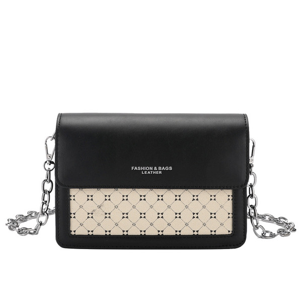 Öko bőrből készült női táska fémlánccal, négy színben