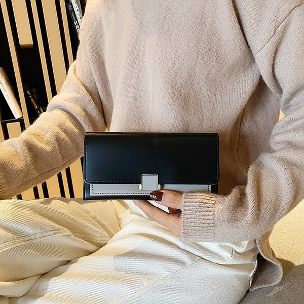 Elegantne naiste rahakott ökonahast, metallelemendiga