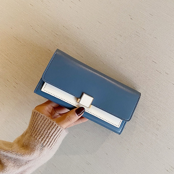 Elegantne naiste rahakott ökonahast, metallelemendiga