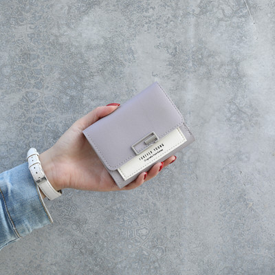 Γυναικείο καθημερινό μίνι πορτοφόλι από οικολογικό δέρμα με αγκράφα