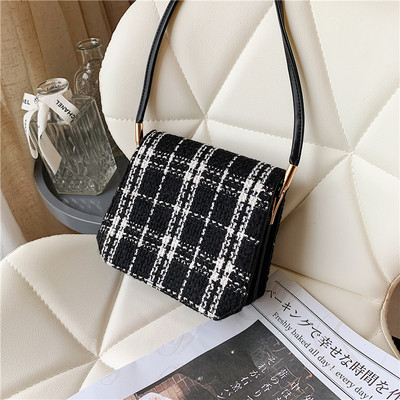 Naiste pika sangaga valge ja must kott