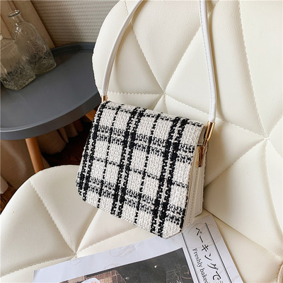 Naiste pika sangaga valge ja must kott