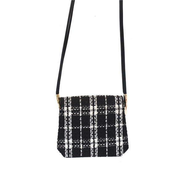 Naiste pika sangaga valge ja must kott