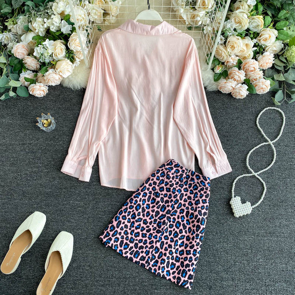 Set elegant pentru femei din două părți, în roz