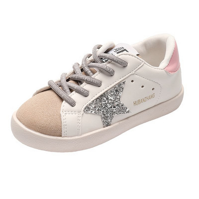 Casual παιδικά αθλητικά παπούτσια με επίπεδη σόλα και κορδόνια για κορίτσια