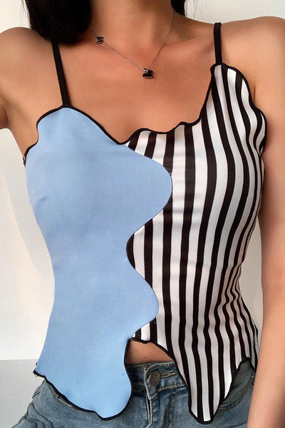 Új modell modern női felső vékony pántokkal