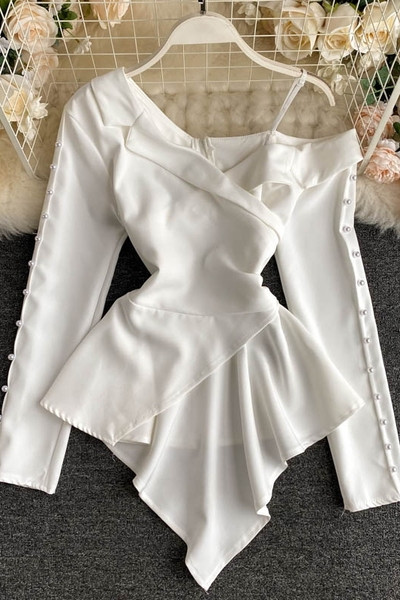 Modern női aszimmetrikus ing