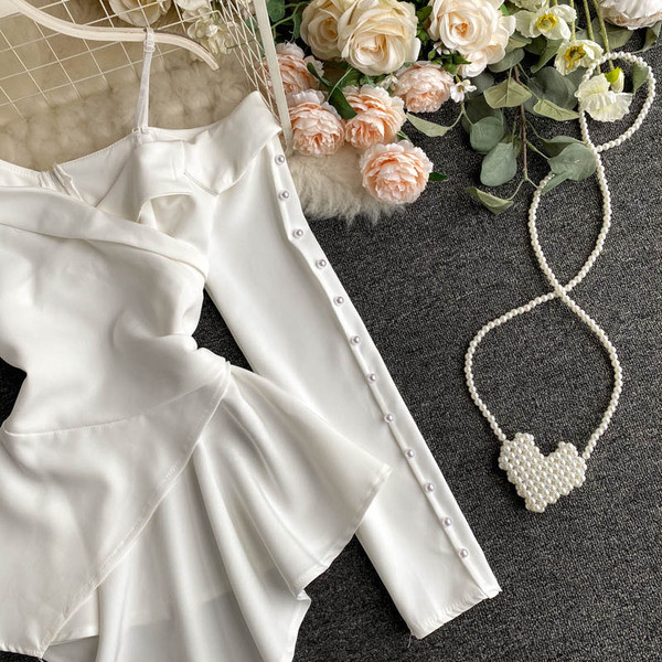 Modern női aszimmetrikus ing