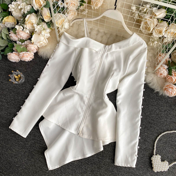 Modern női aszimmetrikus ing