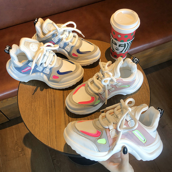 Tenisi casual dama din imitatie de piele cu sireturi