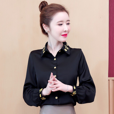 Új modell női ing hosszú ujjal és hímzéssel