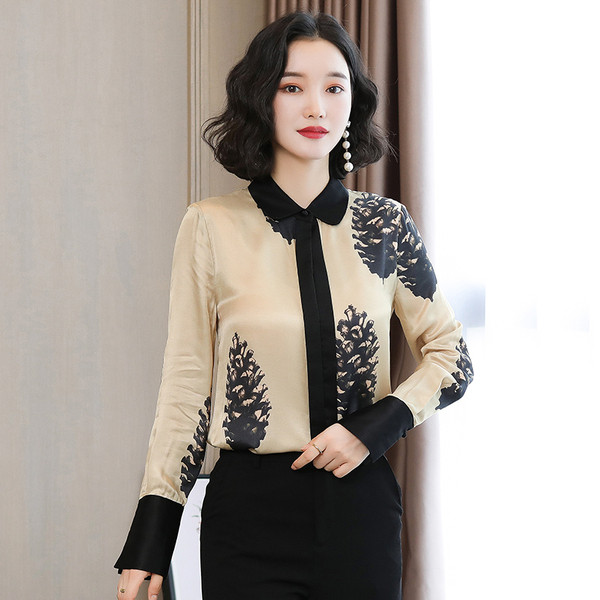 Új modell női ing rátéttel és hosszú ujjal