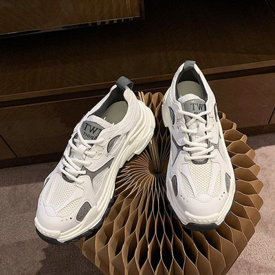 Casual γυναικεία αθλητικάπαπούτσια με πλέγμα και ψηλή σόλα