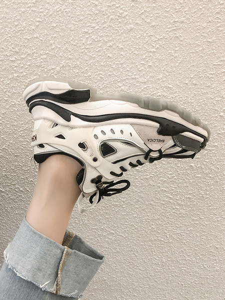 Model nou de adidasi casual dama cu talpa inalta si sireturi