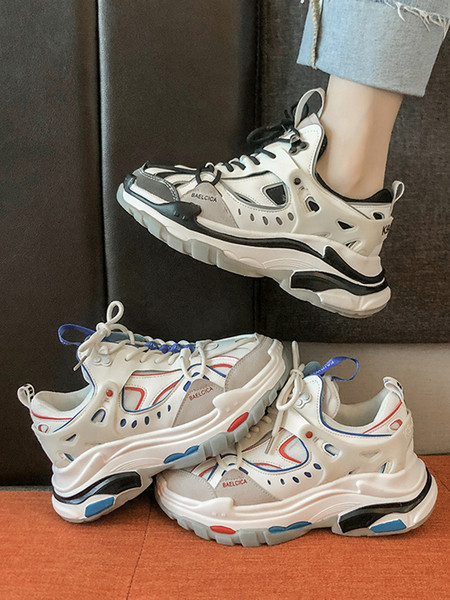 Model nou de adidasi casual dama cu talpa inalta si sireturi