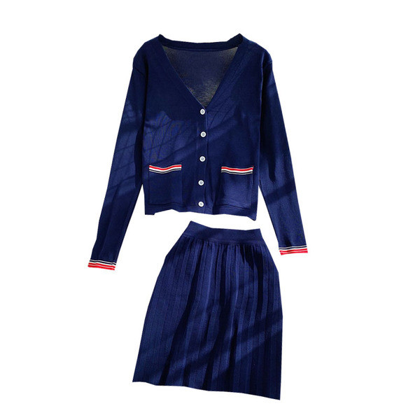 Aktuális női szoknya és mellény szett